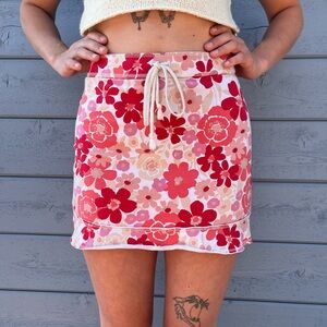 Vintage Floral Mini Skirt